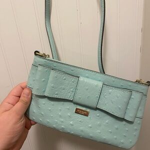 Kate Spade Light Blue Crossbody Bag with Bow